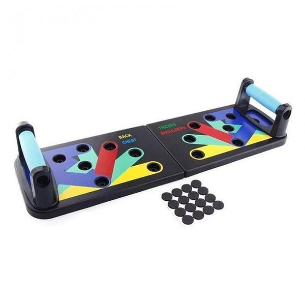 Foldable Push Up Board JT-006 Доска для отжиманий 10-в-1 с ручками: Тренажёр дома P000145 фото