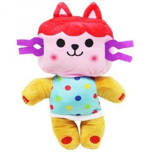 Мягкая игрушка котик-клоун 30см: Очаровательный плюшевый для подарка P00075 фото