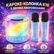 Детское Микрофон Караоке K18 с RGB-подсветкой 2 микрофона: Изменение голоса портативное P000232 фото 2