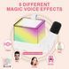 Детское Микрофон Караоке K18 с RGB-подсветкой 2 микрофона: Изменение голоса портативное P000232 фото 7