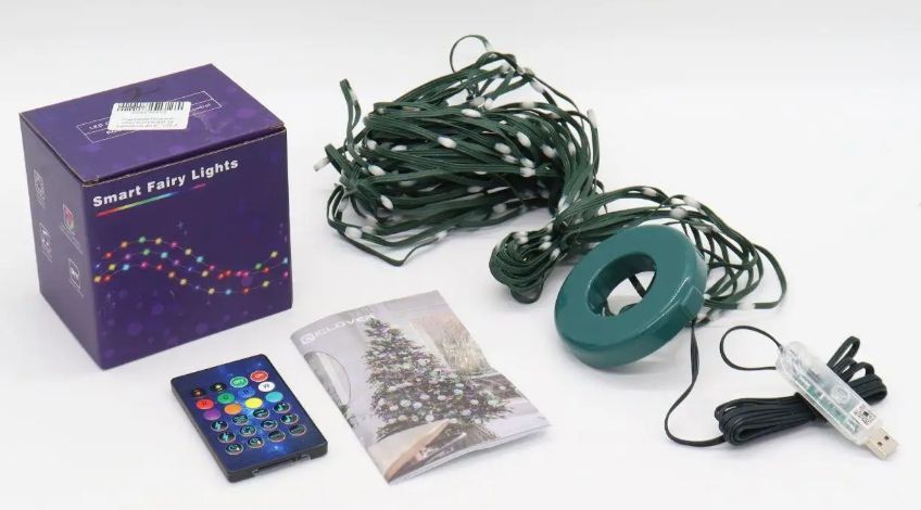 Гірлянда LED Кінський хвіст RGB USB із пультом 2м 10 ниток: На ялинку декоративна P000202 фото