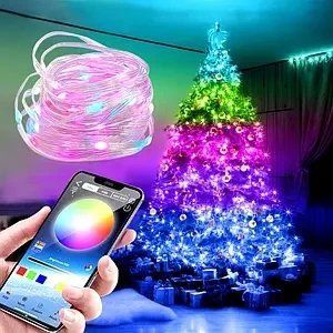 Гирлянда-нить Белая LED USB с пультом ДУ 10м: Капли росы для дома и улицы P000138 фото