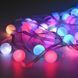 Гірлянда-нитка RGB LED матові кульки USB із пультом ДУ 10м: Кольорова декоративна P000176 фото 1