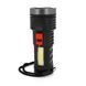 L-822 Фонарик ручной 5W LED+COB пластик: Встроенный аккумулятор компактный P00052 фото 2
