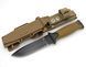 Туристический полевой нож 539-3 Brown (25 см) с огнивом, свистком и чехлом 539-3 Brown фото 6
