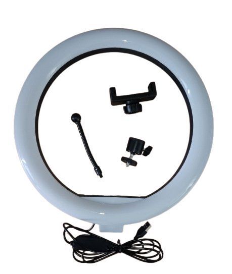 Ring Light LED Кільцева лампа 33см з тримачем для смартфона: Для блогерів та відео P000159 фото