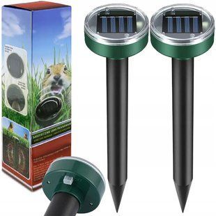Garden Pro Ультразвуковой отпугиватель кротов на солнечной батарее 2шт: Защита сада P000146 фото