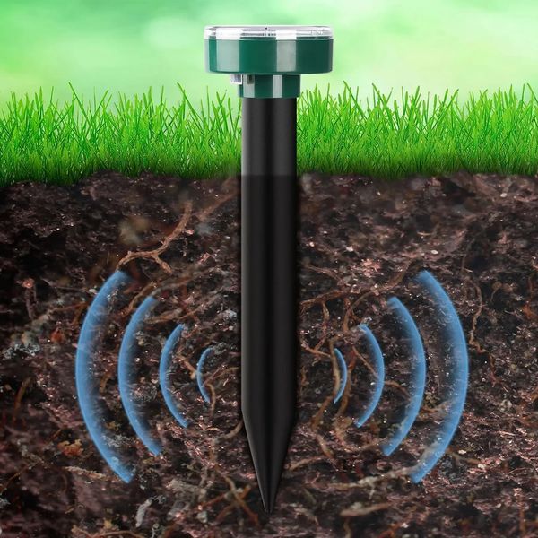 Garden Pro Ультразвуковой отпугиватель кротов на солнечной батарее 2шт: Защита сада P000146 фото
