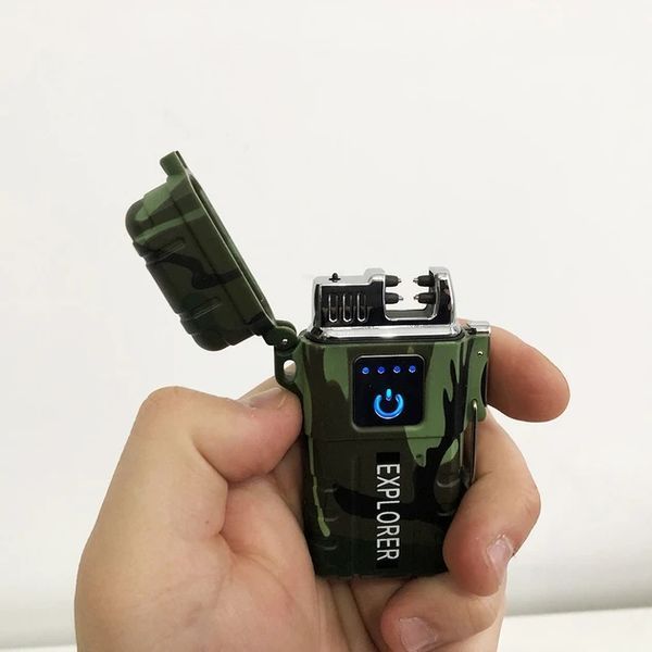 JL317 Explorer Зажигалка импульсная ветрозащитная USB с гравировкой: Электронная P00096 фото