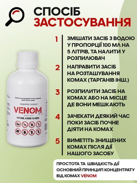 Wellpex Venom Комплект від клопів 2-кімн. квартира суспензія+Pudra: Повна обробка К2-8 фото